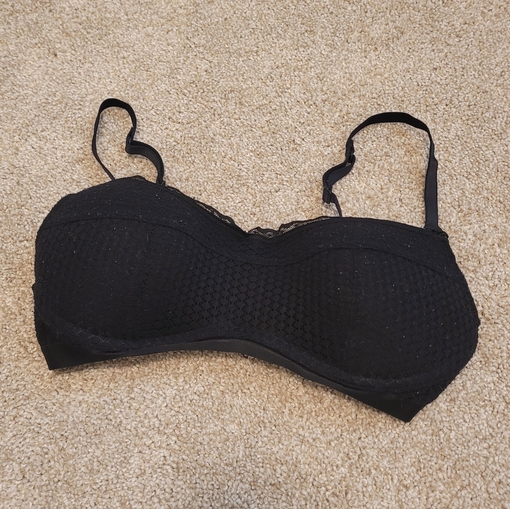 Aerie Womens Black Lace Bra Size Medium
